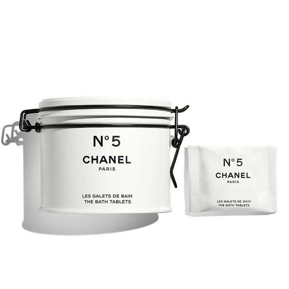 NWOT Chanel No. 5 Tin and Bath Tablets. - Picture 1 of 6
